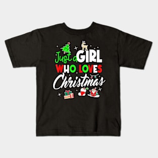 this girl loves christmas Kids T-Shirt